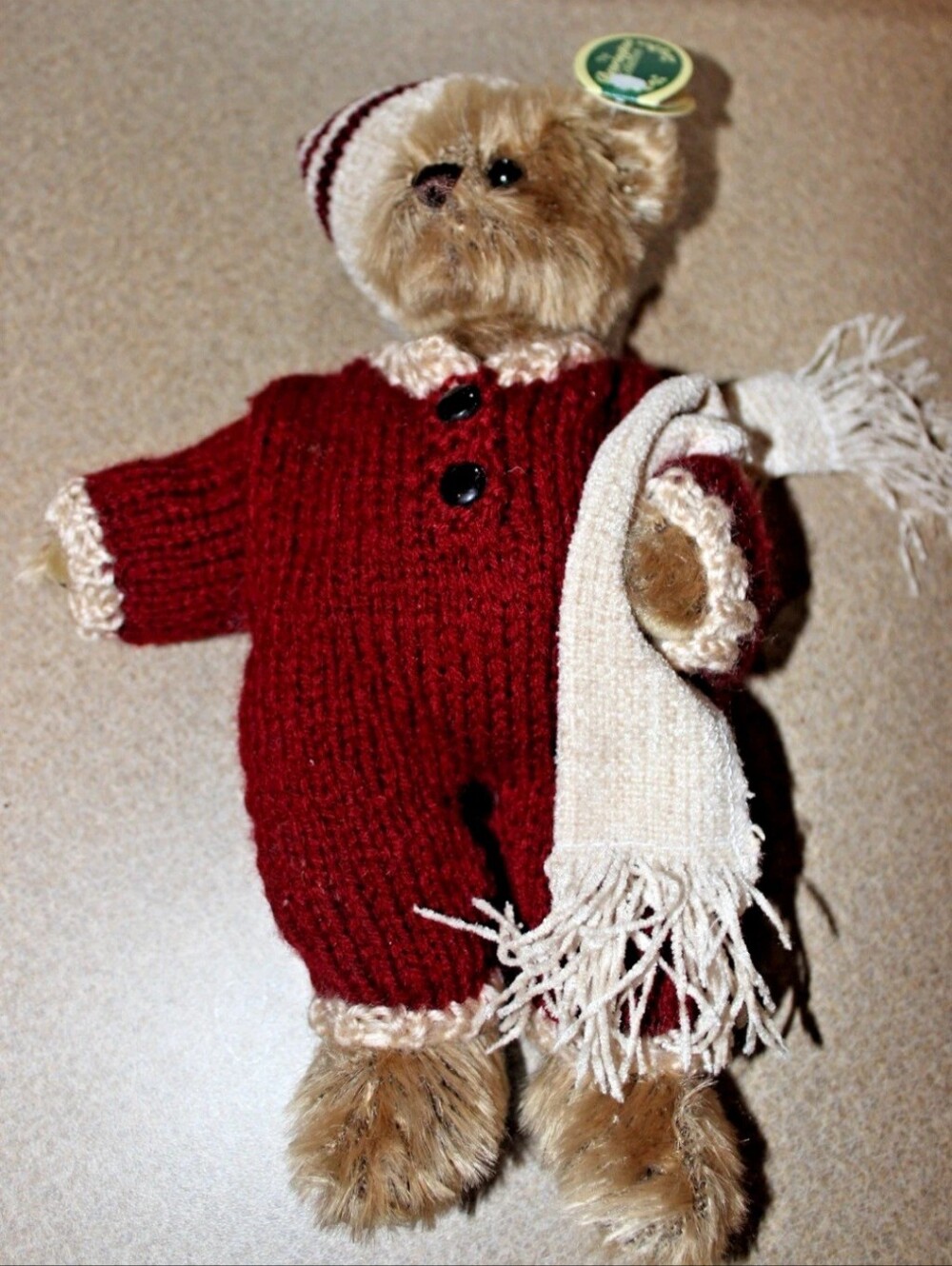P.J. Snoozemore #1343 Bearington Plush Teddy Bear Winter PJ’s & Blankie 9 1/2”
